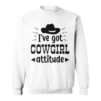 Cowgirl Boots Western Cowboy Hat Southern Horse Rodeo Ladies Sweatshirt | Mazezy