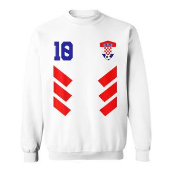 Croatia Soccer Jersey Croatian Football Flag Sweatshirt | Mazezy