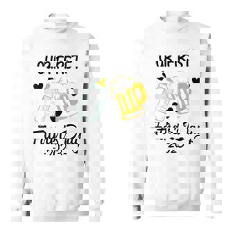 Cute Dad And Son Funny Our First Fathers Day Together 2023 Sweatshirt | Mazezy