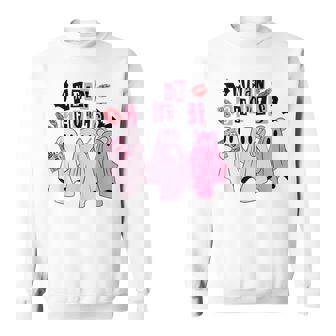 Cute Ghost Mean Ghouls Halloween Costume Spooky Season Sweatshirt | Mazezy