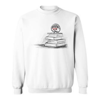 Cute Hedgehog Book Nerd Readers Sweatshirt | Mazezy