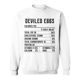 Deviled Eggs Nutrition Facts Thanksgiving 2020 Stuffed Eggs Sweatshirt | Mazezy