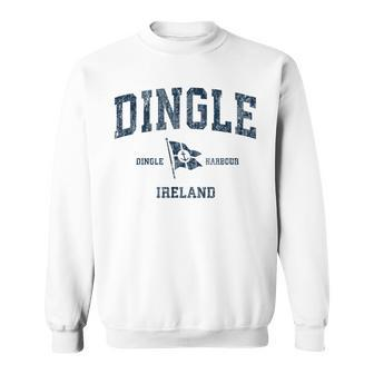 Dingle Ireland Vintage Sports Navy Boat Anchor Flag Sweatshirt | Mazezy