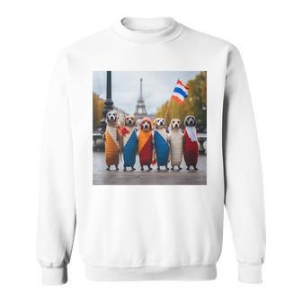 Dogs In Paris Sweatshirt | Mazezy