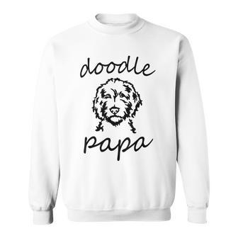 Doodle Papa Goldendoodle Golden Doodle Father Lover Gift Gift For Mens Sweatshirt | Mazezy