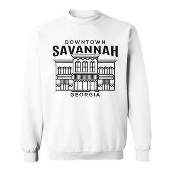 Downtown Savannah Ga Sweatshirt | Mazezy
