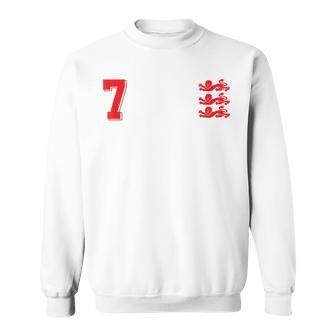 England Football Jersey 1966 Soccer White 7 Lions Sweatshirt | Mazezy