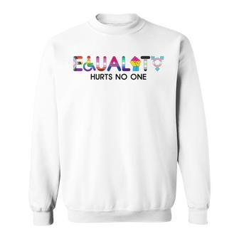 Equality Hurts No One Pride Month Support Lgbt Sweatshirt | Mazezy