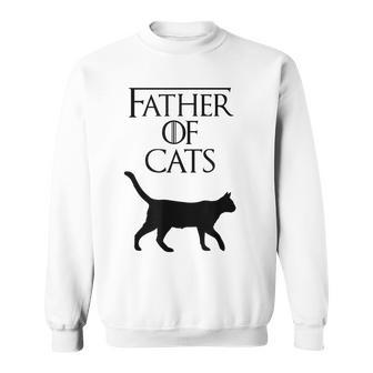 Father Of Cats | Fur Dad | Funny Cat Lover S500191 Gift For Mens Sweatshirt | Mazezy