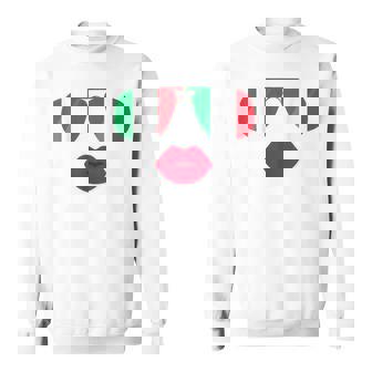 Flag Italia Sunglasses Lips Italian Flags Italy Sweatshirt | Mazezy