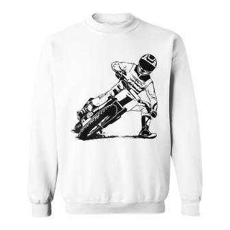 Flat Track Rider Motorcycle Speedway Sweatshirt | Mazezy