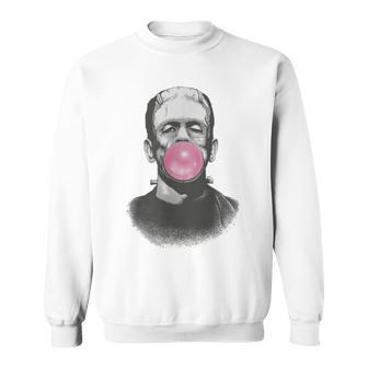 Frankenstein Monster With Bubblegum Bubble Mobile Phone Case Sweatshirt | Mazezy UK
