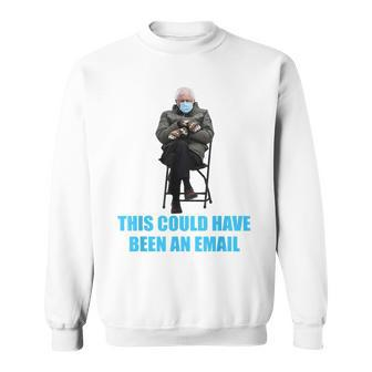 Funny Bernie Sanders Mittens Sitting Inaugruation Meme Meme Funny Gifts Sweatshirt | Mazezy
