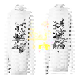 Cat Horror Movies Cute Halloween For Cat Kitty Lovers Halloween Sweatshirt | Mazezy