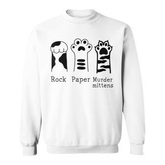 Funny Cat Paws Rock Paper Scissors Sweatshirt - Monsterry CA