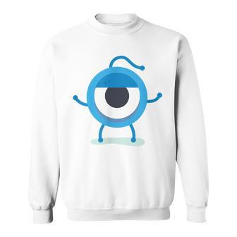 Funny Eyeball Scary Monster Sweatshirt | Mazezy