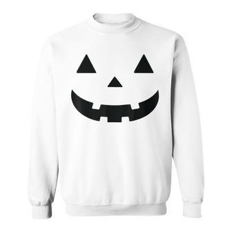 Giant Jack O' Lantern Face Halloween Pumpkin Face Sweatshirt - Monsterry UK