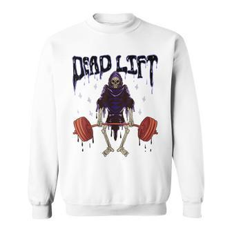 Gym Grim Reaper Deadlift Workout Occult Reaper Sweatshirt | Mazezy