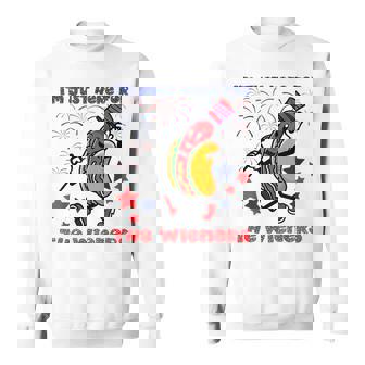 Funny Hot Dog Im Just Here For The Wieners 4Th Of July Sweatshirt | Mazezy