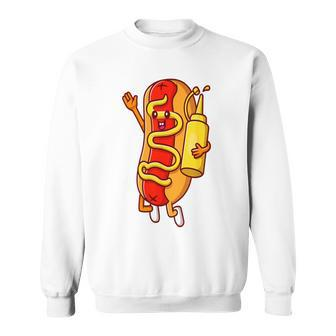 Hot Dog Sausage Bbq Food Lover Hotdog Lover Sweatshirt - Seseable