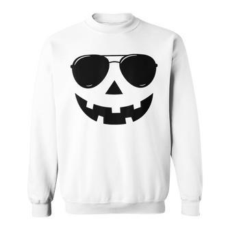 Jack O Lantern Face Pumpkin Halloween Costume Boys Sweatshirt - Monsterry UK