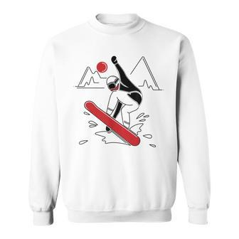 Snowboarding Snow Boarder Lovers Sweatshirt | Mazezy