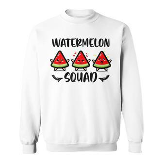 Funny Watermelon Squad Fruit For Kids And Watermelon Lover Sweatshirt - Seseable