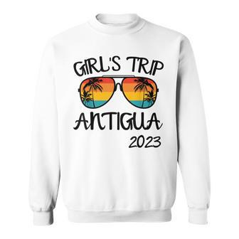 Girls Trip Antigua 2023 Sunglasses Summer Vacation Girls Trip Funny Designs Funny Gifts Sweatshirt | Mazezy