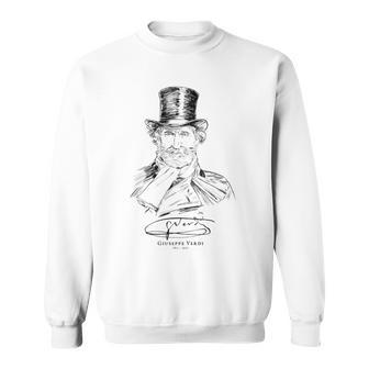 Giuseppe Verdi-Italian-Classical Music-Opera Sweatshirt | Mazezy