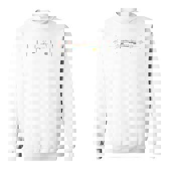Gongoozling Heartbeat Retro Ecg Ekg Sweatshirt | Mazezy