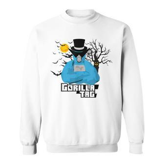 Halloween Gorilla Tag Merch Gorilla Vr Gamer Monke Sweatshirt - Seseable