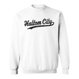 Haltom City Texas Tx Vintage Sports Graphic Sweatshirt | Mazezy