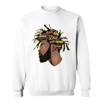 Happy Fathers Day Black African American Dad Junenth Sweatshirt | Mazezy CA