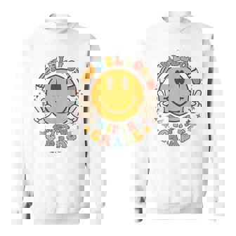 Hello 5Th Grade Smile Pencil Groovy Back To Shool 5Th Grade Sweatshirt | Mazezy
