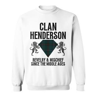 Henderson Clan Scottish Name Coat Of Arms Tartan Family Sweatshirt | Mazezy