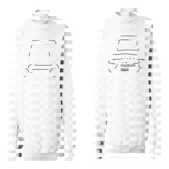 Hillman Imp Classic Car Black Outline Graphic Sweatshirt | Mazezy