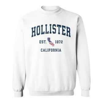 Hollister California Vintage State Usa Flag Athletic Style Sweatshirt - Seseable