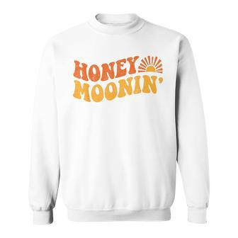 Honey Moonin Retro Beach Honeymoon Vacation Cute Matching Sweatshirt - Monsterry UK