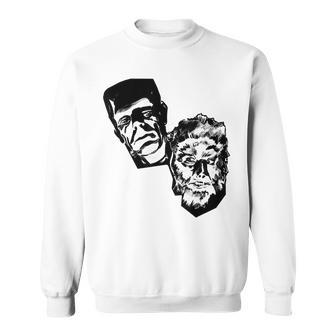 Horror Movie Monsters Werewolf Wolfman Frankenstein Sweatshirt | Mazezy UK