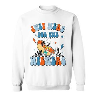 Hot Dog Im Just Here For The Wieners 4Th Of July Sweatshirt | Mazezy