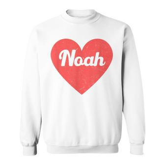 I Heart Noah First Names And Hearts I Love Noah Sweatshirt | Mazezy