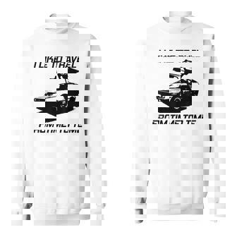 I Like To Travel From Time To Time Funny Retro Car Vacation Vacation Funny Gifts Sweatshirt | Mazezy