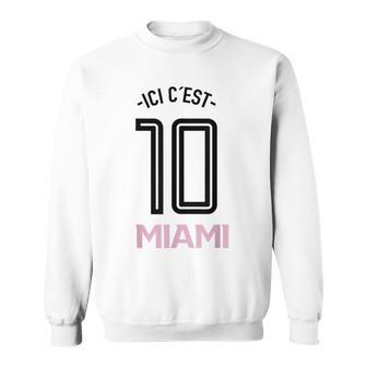 Ici C´Est Miami Leo 10 Sweatshirt - Seseable