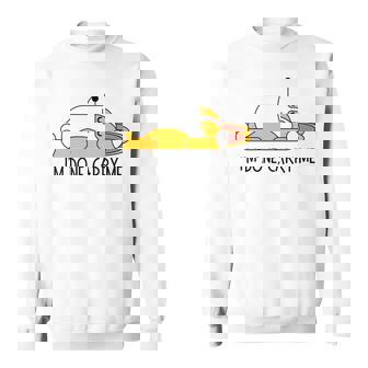 Im Done Carry Dog Lovers Sleeping Corgi Memes Just Chillin Sweatshirt | Mazezy
