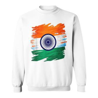 India Independence Day 15 August 1947 Indian Flag Patriotic Sweatshirt - Seseable