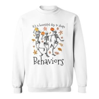 It's A Beautiful Day To Shape Behaviors Halloween Rbt Aba Sweatshirt - Monsterry UK
