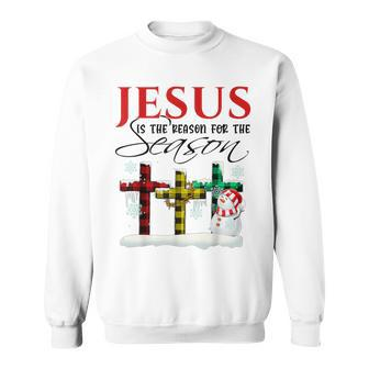 Jesus Is The Reason For The Season Christmas Nativity Sweatshirt | Mazezy