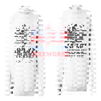 July Fourth Patriotic 4Th Of July Man I Love Fireworks Patriotic Funny Gifts Sweatshirt | Mazezy