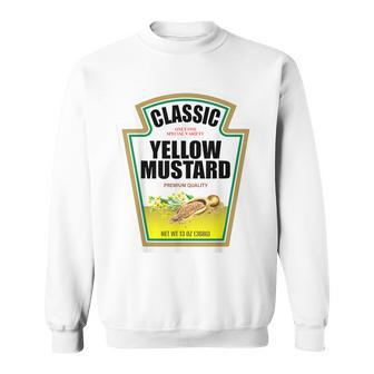 Ketchup Mustard Easy Halloween Couples Costume Condiment Sweatshirt | Mazezy UK