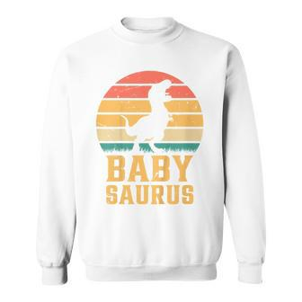 Kids Baby Saurus Newborn Baby Dino Baby Dinosaur Babysaurus Sweatshirt | Mazezy